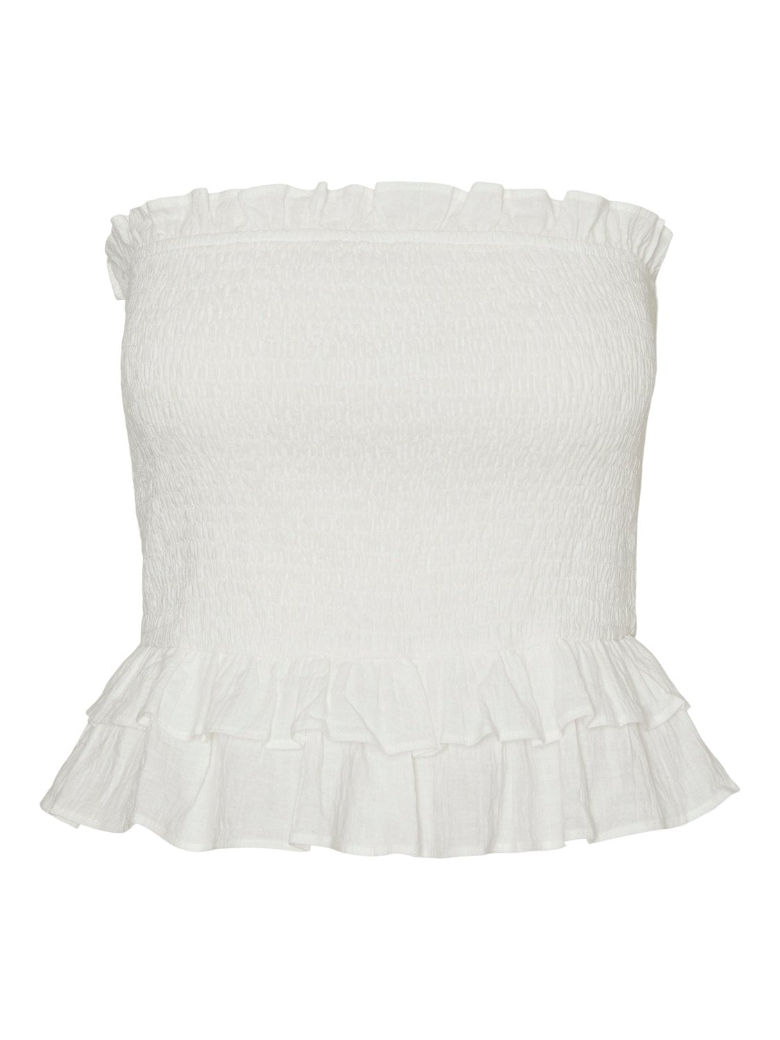 VMVIOLA Tube Top - Snow White - VERO MODA & VILA Bergvik